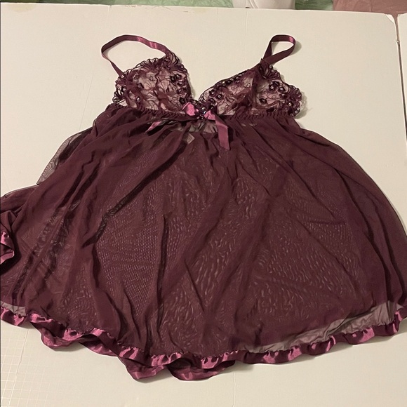 Other - Elegant Purple Lace Babydoll